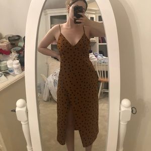 Polka dot maxi dress